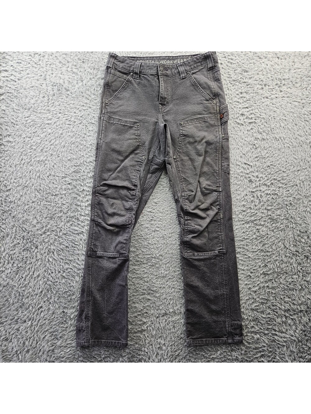 Dovetail Workwear Double Knee Canvas Carpenter Pants Women 8/32 (Fits 30x31)